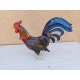 Coq Métal Colorié