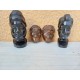 2 Paires de Statues ébéne Africaine