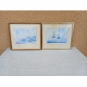 Paire de Lithographies de Peter Toms