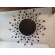 Miroir Soleil Fer Miroir Bisauté et Cabochons Diamants