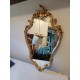 Miroir Résine Doré