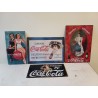 4 Plaques Publicitaire en Tole Coca Cola
