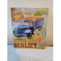 Plaque Publicitaire en Tole Tracteurs Berliet