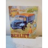 Plaque Publicitaire en Tole Tracteurs Berliet