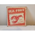 Plaque Publicitaire en Tole Sea Food