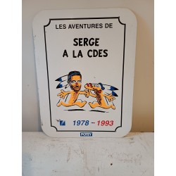 Plaque Aluminium Vintage " Bison Futé "