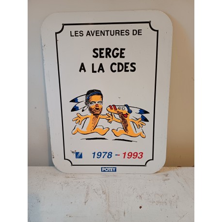 Plaque Aluminium Vintage " Bison Futé "