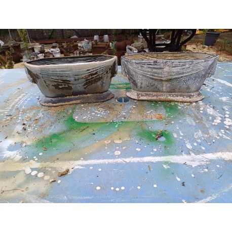 Paire de Jardinières en Fonte 1900 de Charleville - Mézières