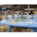 Lot de 6 Vases Médicis en Fonte de Charleville - Mézières 1900