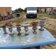 Lot de 6 Vases Médicis en Fonte de Charleville - Mézières 1900