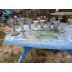 Lot de 8 Vases en Aluminium 1900