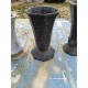Lot de 6 Vases en Fonte de 1900 de Charleville-Mézières