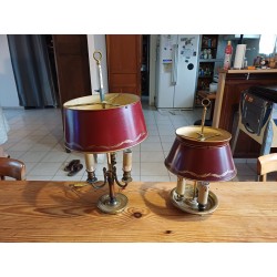 2 Lampes Bouillotte de Style Empire