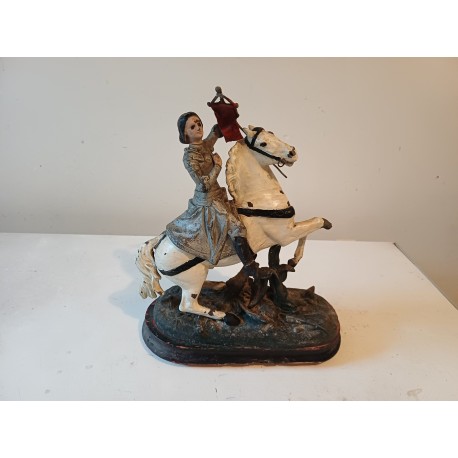 Statue " Jeanne d'Arc " régule