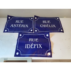 3 Panneaux Autocollants d'Axtérix Obélix et Idéfix