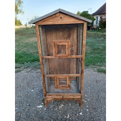 Volière Cage a Oiseaux Bois et Grillage