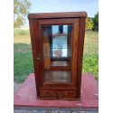 Vitrine Année 30 Bois Vitres Bisautées