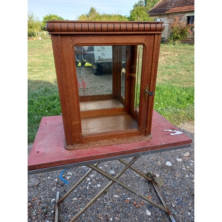 Vitrine Année 30 Bois Vitres Bisautées