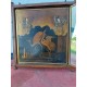 Miroir Triptyque 1876 : L.B