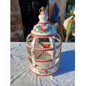 Cage à Oiseaux 19 éme en Faience de Lunéville