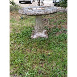 Table + Banc en béton féraillé