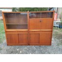 Meubles Vitrine des Années 50 Bois et Vitres