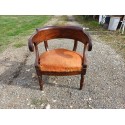 Fauteuil Empire 19 éme Acajou