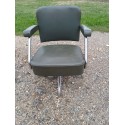 Fauteuil Pullman Métal Chromé et Skai Vert