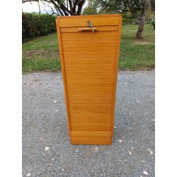 Meuble à Rideaux des Années 70 Bois
