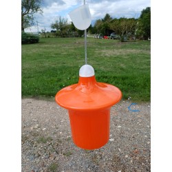 suspension Vintage des Années 70 en Opaline
