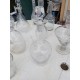 Lot de 18 Carafes en Verre et Cristal