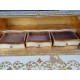 Meuble en Bois doré Commode 2 Tiroirs Pupitre