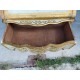 Meuble en Bois doré Commode 2 Tiroirs Pupitre