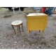 Meuble chevet Ventru en Bois doré + Tablette