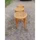 3 Tabourets Bois et Cannage