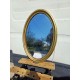 Miroir Bois et Stuk Doré Ovale
