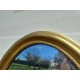 Miroir Bois et Stuk Doré Ovale