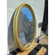 Miroir Bois et Stuk Doré Ovale