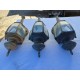 3 Appliques Laiton et Verre