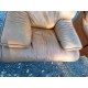 Paire de Fauteuils Vintage en Skai Marron Clair