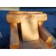 Paire de Fauteuils Vintage en Skai Marron Clair
