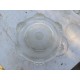 7 Tulipes en verre transparent et Opalin