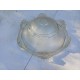 7 Tulipes en verre transparent et Opalin
