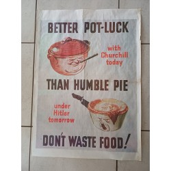 Affiche Originale Propagande Anglaise 39/45