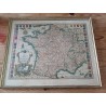 Lithographie Carte de France par Ph.Ruache 1745