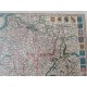 Lithographie Carte de France par Ph.Ruache 1745