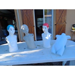 4 Mannequins résine