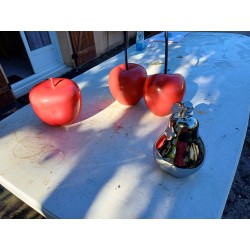 Paire de Cerise Vintage en Résine