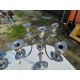 Paire de Chandeliers en Métal Argenté