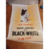 Affiche Publicitaire du Whisky Black and White